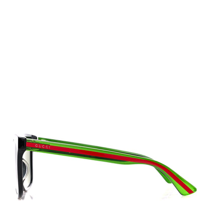 Gucci Acetate Square Frame Web Sunglasses GG0702SKN Black 3 of 9