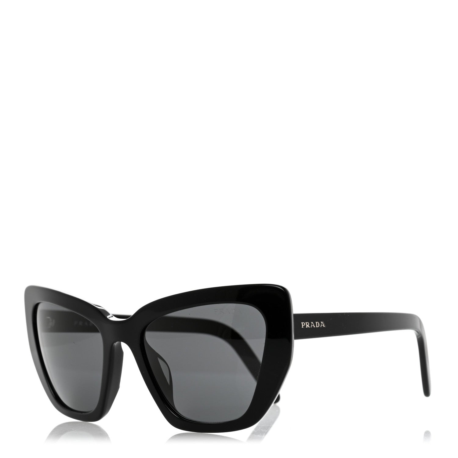 Prada Cat Eye Sunglasses SPR 08V Black 1 of 7