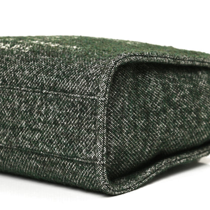 Chanel Mixed Fibers Calfskin Small Deauville Tote Green 10 of 10