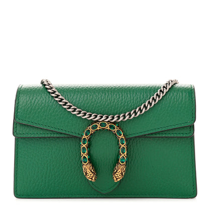 Gucci Calfskin Super Mini Dionysus Shoulder Bag Emerald 1 of 10