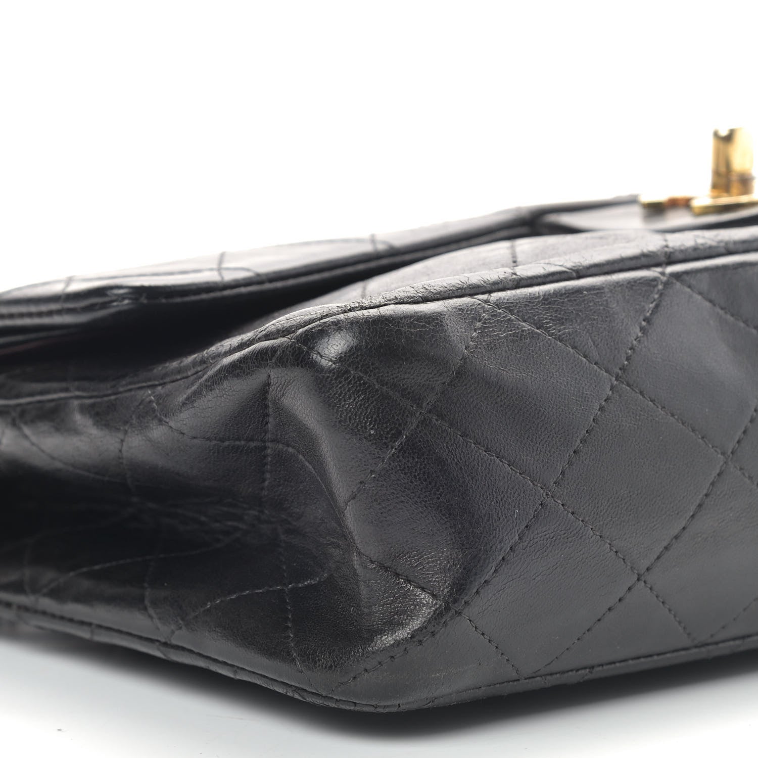 Chanel Lambskin Quilted Medium Double Flap Black 6 of 16