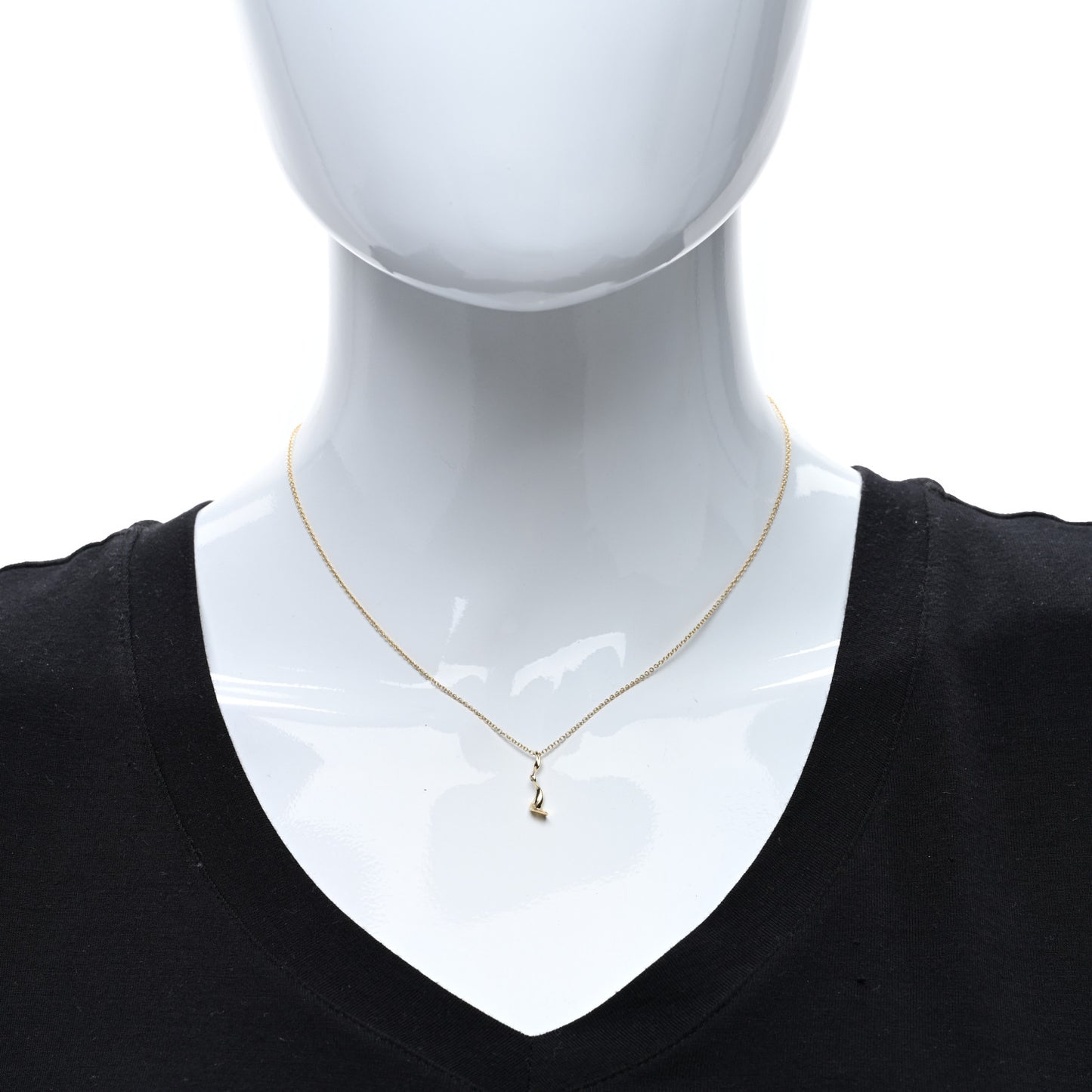18K Yellow Gold Frank Gehry Orchid Pendant Necklace