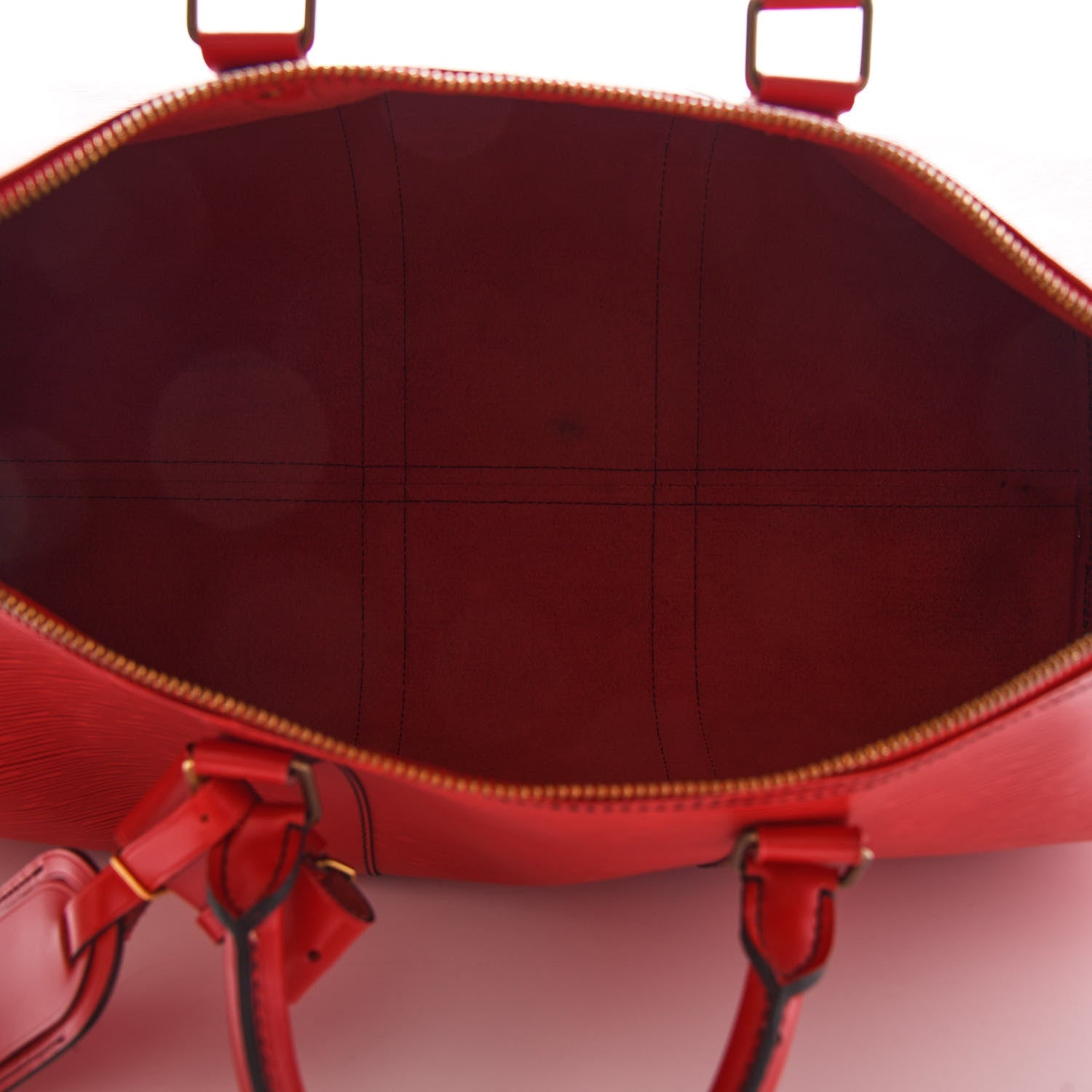 Louis Vuitton Epi Keepall 50 Castillan Red 5 of 12