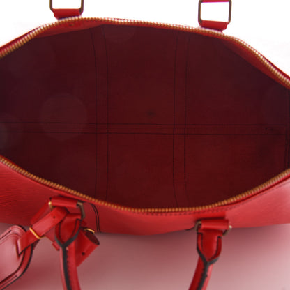 Louis Vuitton Epi Keepall 50 Castillan Red 5 of 12