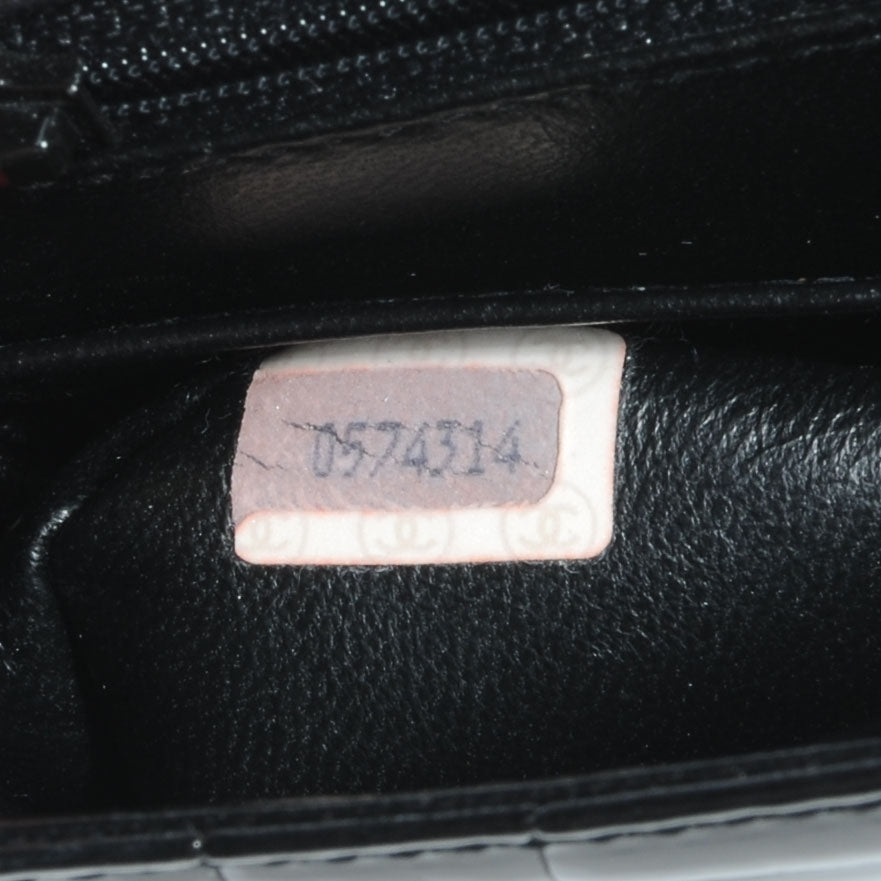 Crocodile Small Flap Black