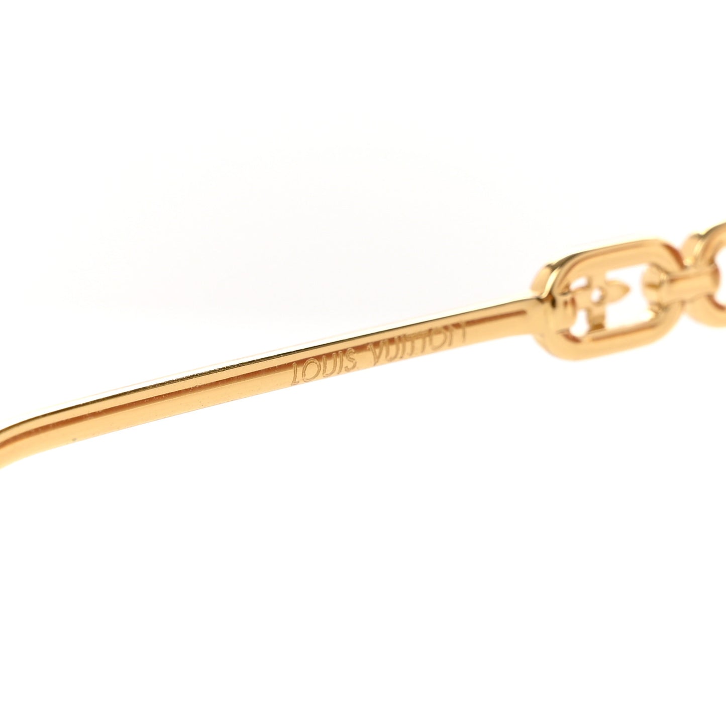 Metal My LV Chain Round Sunglasses Z1650W Gold