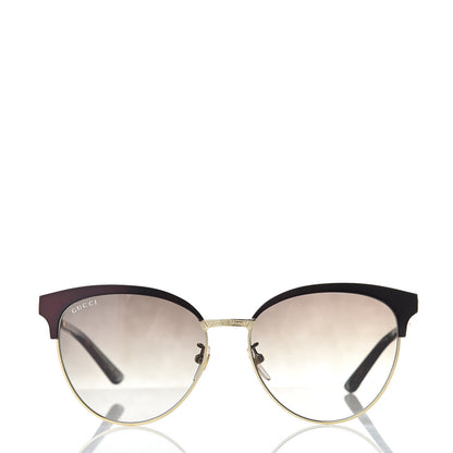 Gucci Round Metal GG0074S Sunglasses Black Gold 2 of 8
