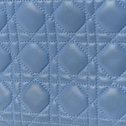 Christian Dior Lambskin Cannage Medium Bi-Color Lady Dior Blue Gray 10 of 11