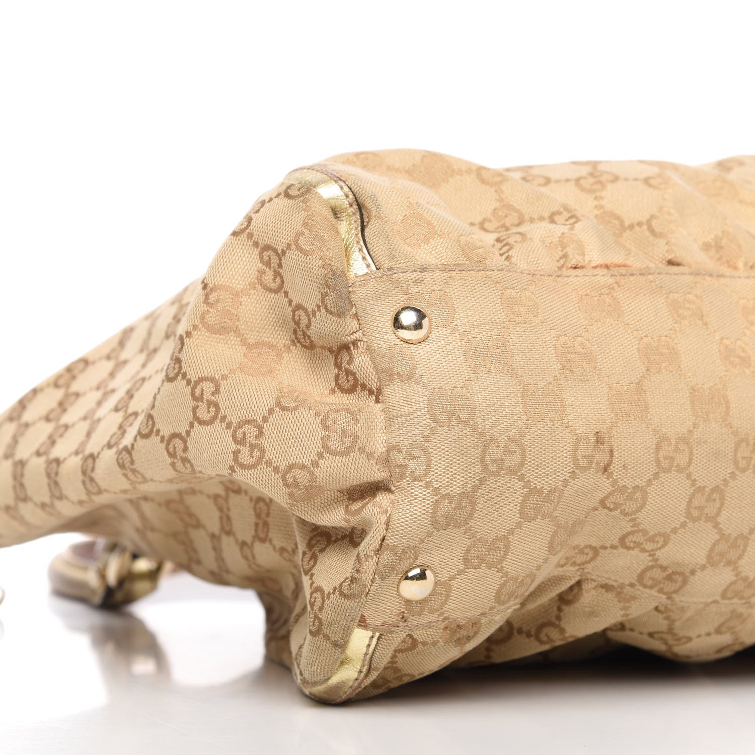 Gucci Monogram Large D Gold Hobo Metallic Gold 6 of 20