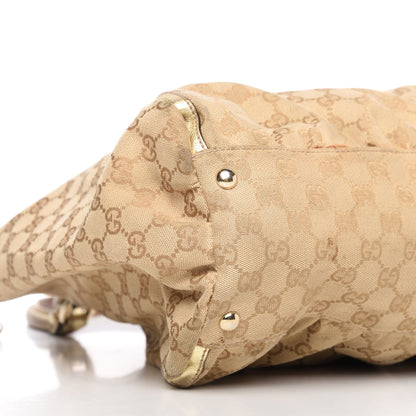 Gucci Monogram Large D Gold Hobo Metallic Gold 6 of 20