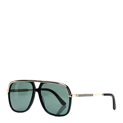 Gucci Squared Aviator GG Sunglasses GG0200S Black 1 of 6