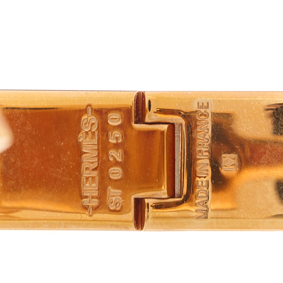 Enamel Clic Anneau Bracelet PM Marron Glace