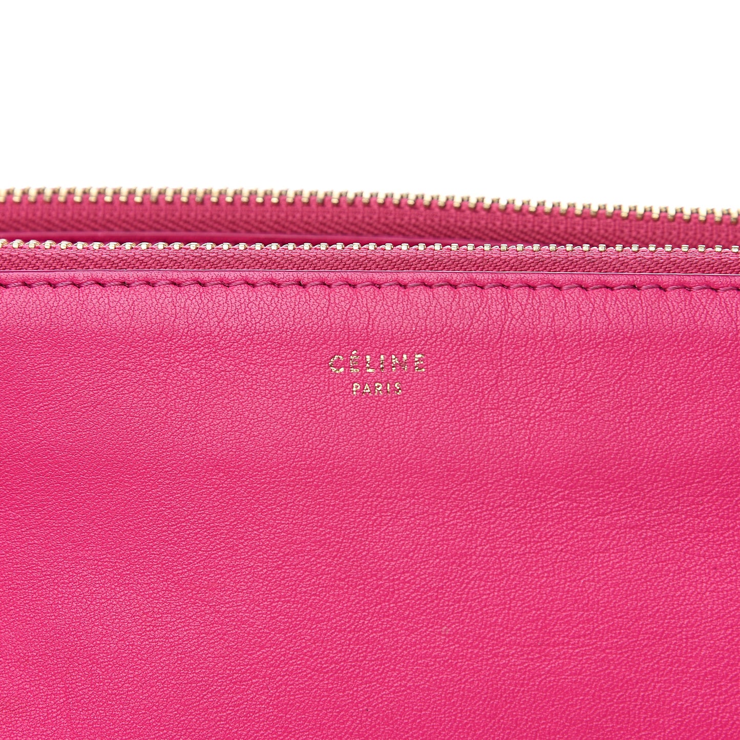 Lambskin Large Trio Crossbody Bag Fluo Fuchsia