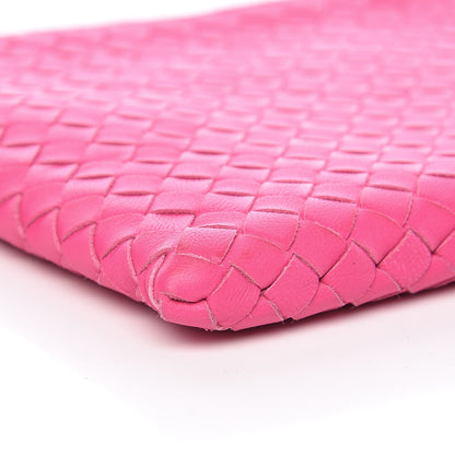 Bottega Veneta Nappa Intrecciato Flat Zip Pouch Rosa Shock 10 of 13