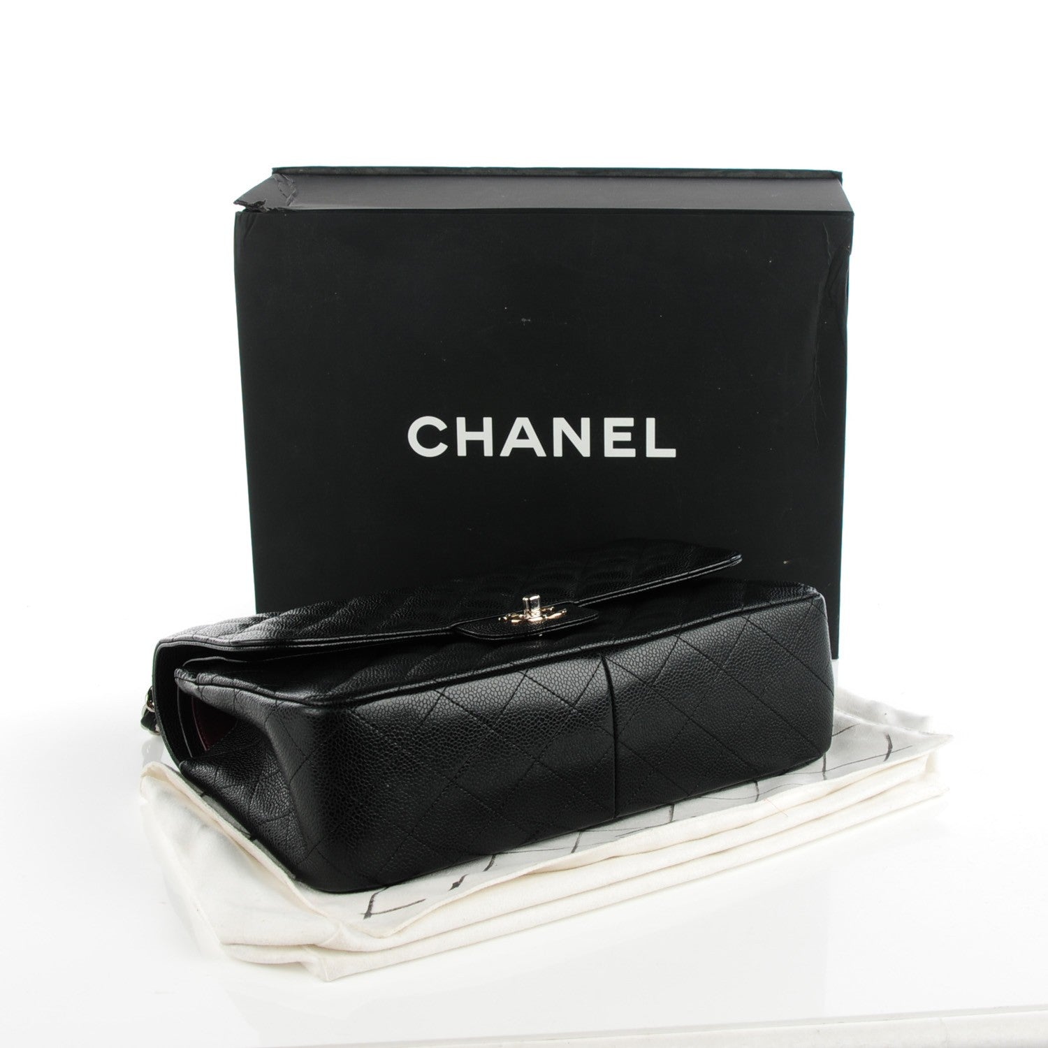 Chanel Caviar Quilted Jumbo Double Flap Black 4 of 8