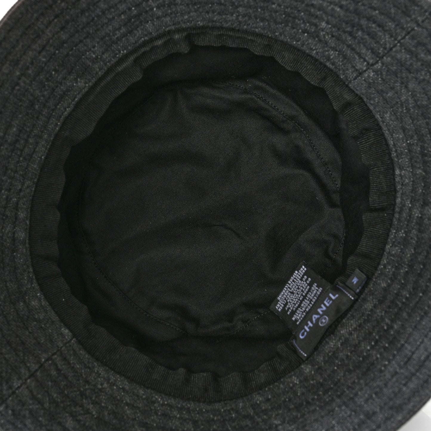 Fabric Logo Bucket Hat M Grey