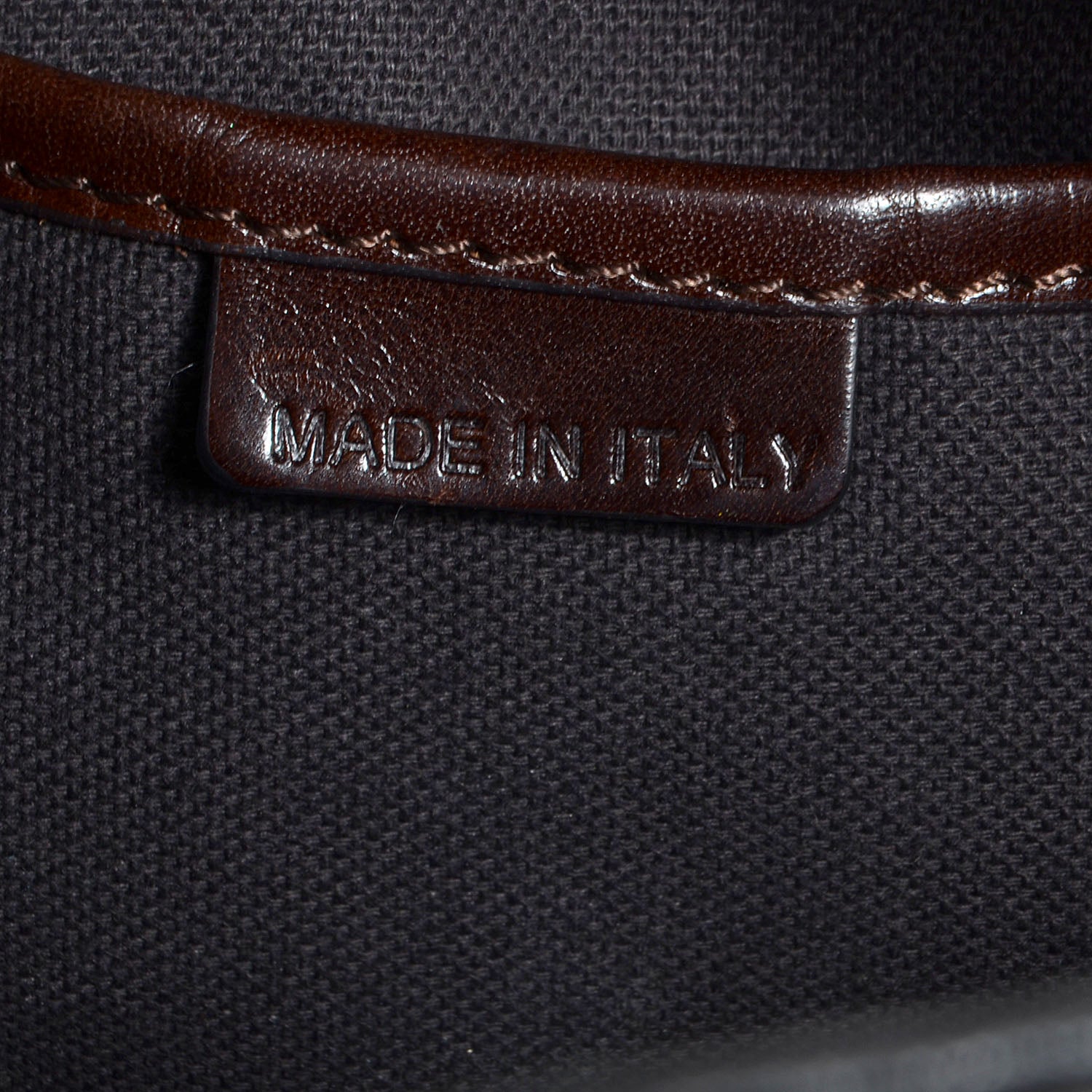 Burberry Stitched Leather Medium Bowler Dark Brown 9 of 10