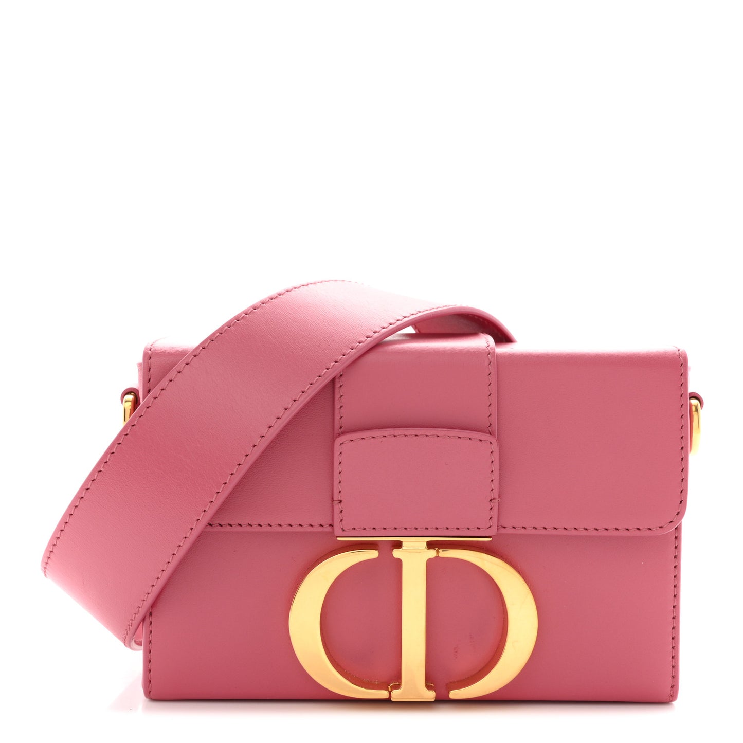 Smooth Calfskin 30 Montaigne Box Bag Pink
