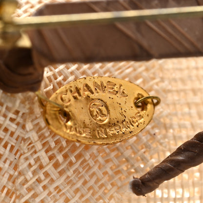Chanel Linen Camellia Pin Brooch 4 of 5
