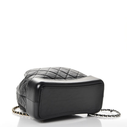 Chanel Aged Calfskin Quilted Gabrielle Backpack Black 4 of 8