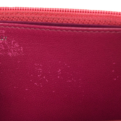 Chanel Lambskin Camellia Embossed Wallet On Chain WOC Red 12 of 14