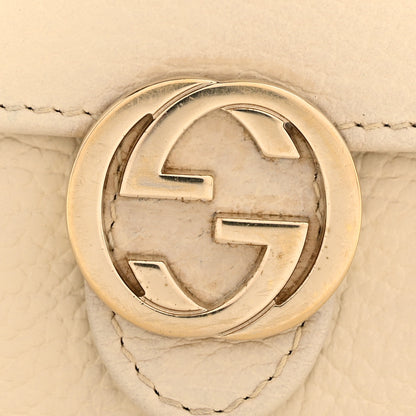 Gucci Dollar Calfskin Interlocking G Chain Wallet Ivoire Ivoire 11 of 13