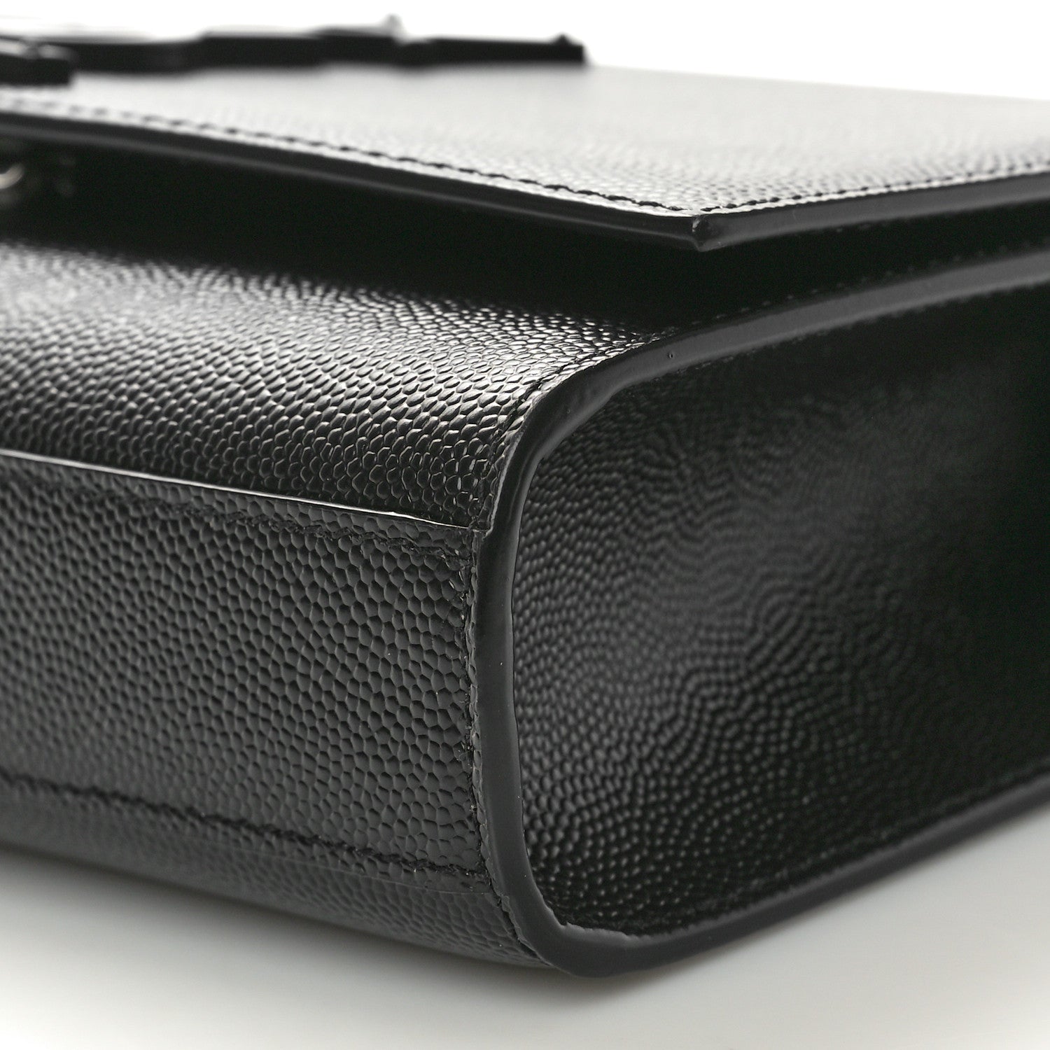 Saint Laurent Grain De Poudre Small Monogram Monochrome Kate Satchel Black 10 of 10