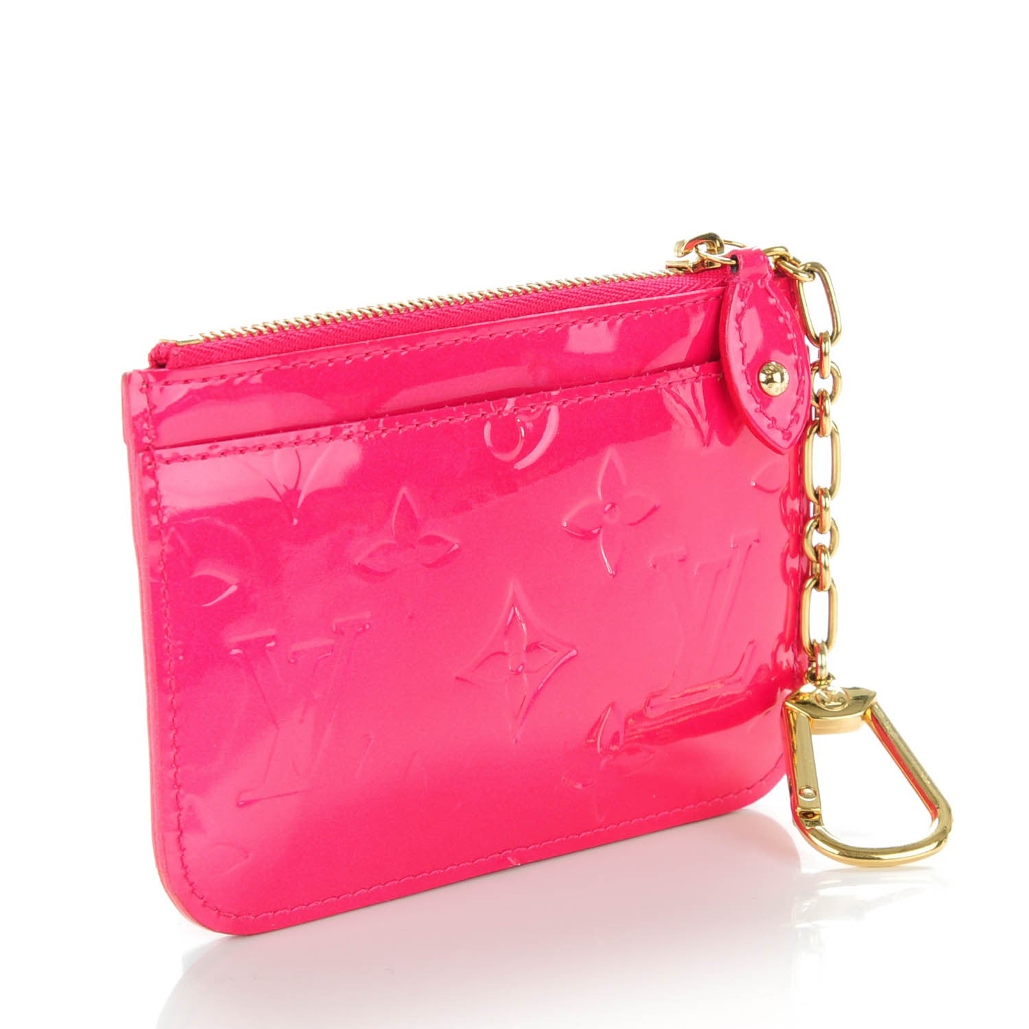 Louis Vuitton Vernis Key Pouch Rose Pop 3 of 7