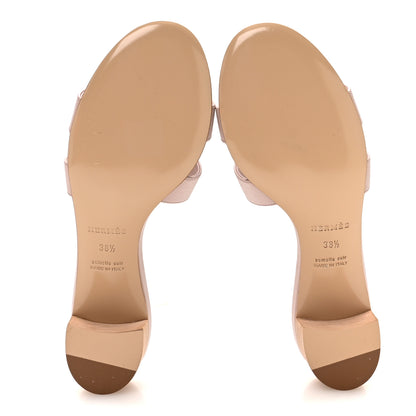 Hermes Epsom Oasis Sandals 38.5 Rose Porcelaine 6 of 9