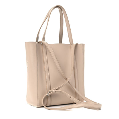 Balenciaga Smooth Calfskin Logo XXS Everyday Tote Light Beige Black 2 of 15