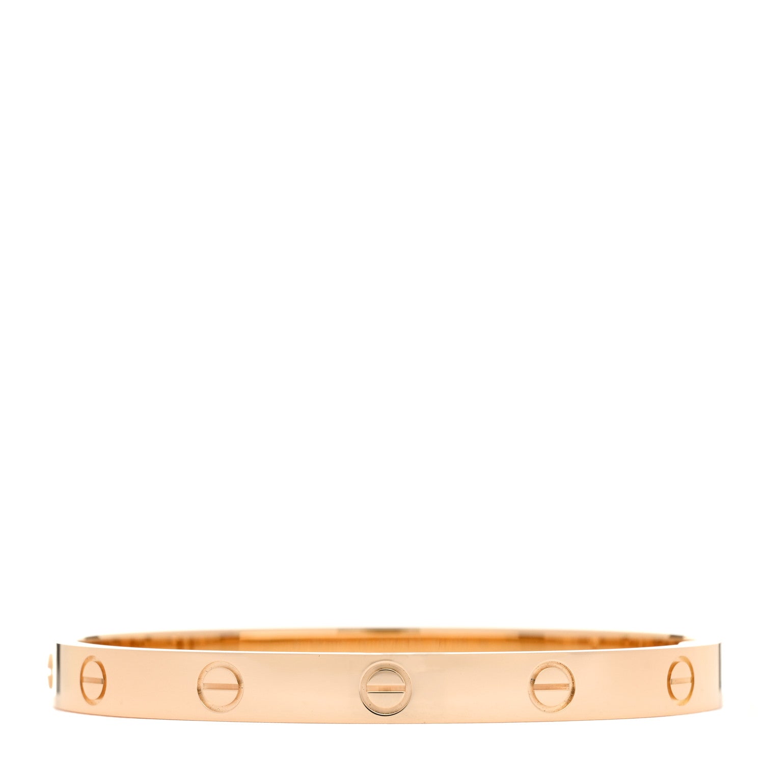 Cartier 18K Yellow Gold LOVE Single Screw Bracelet 17 2 of 9