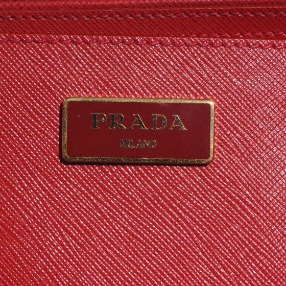 Prada Saffiano Lux Tote Fuoco 6 of 9