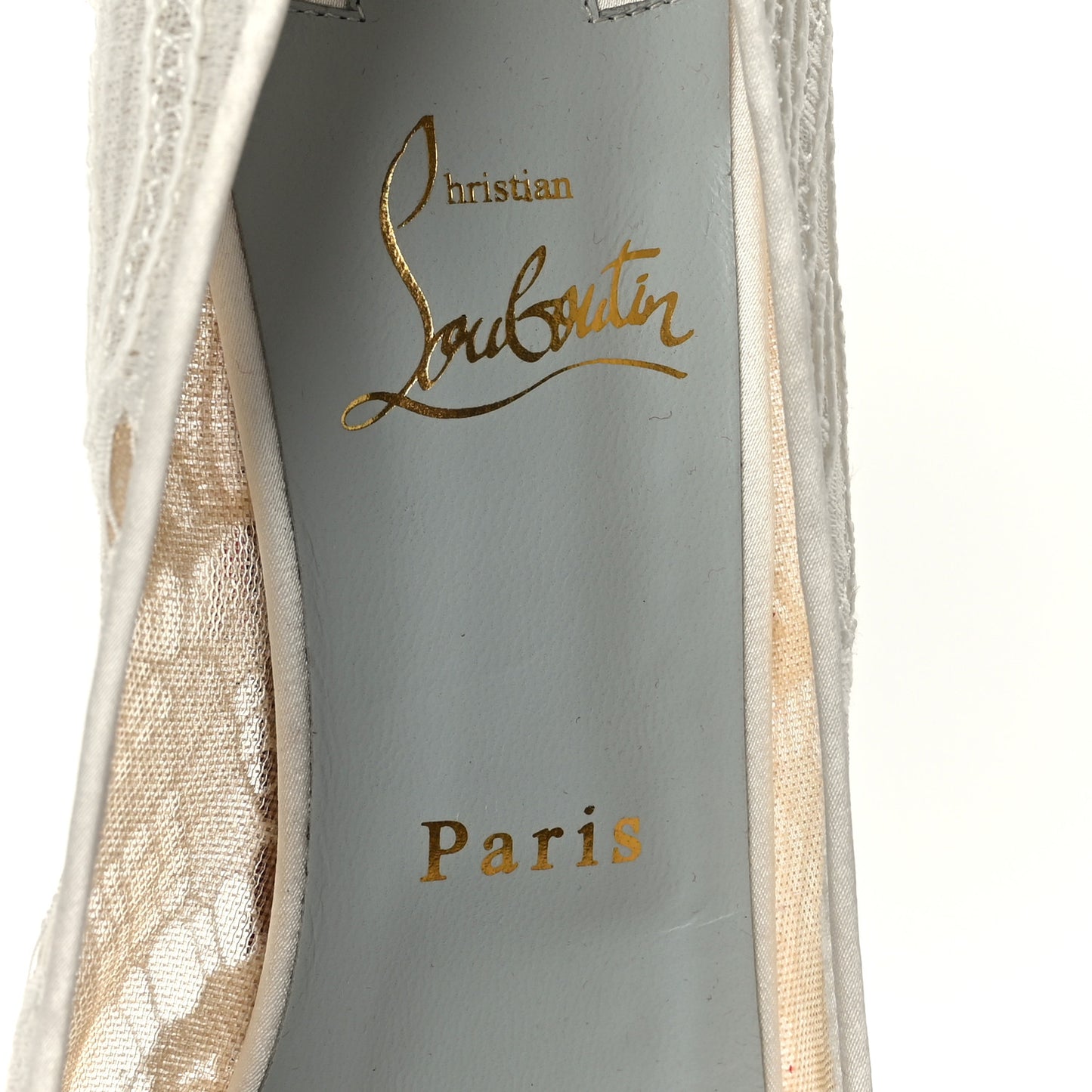 Rete Dentelle Lurex Very Lace 120 Pumps 41 White