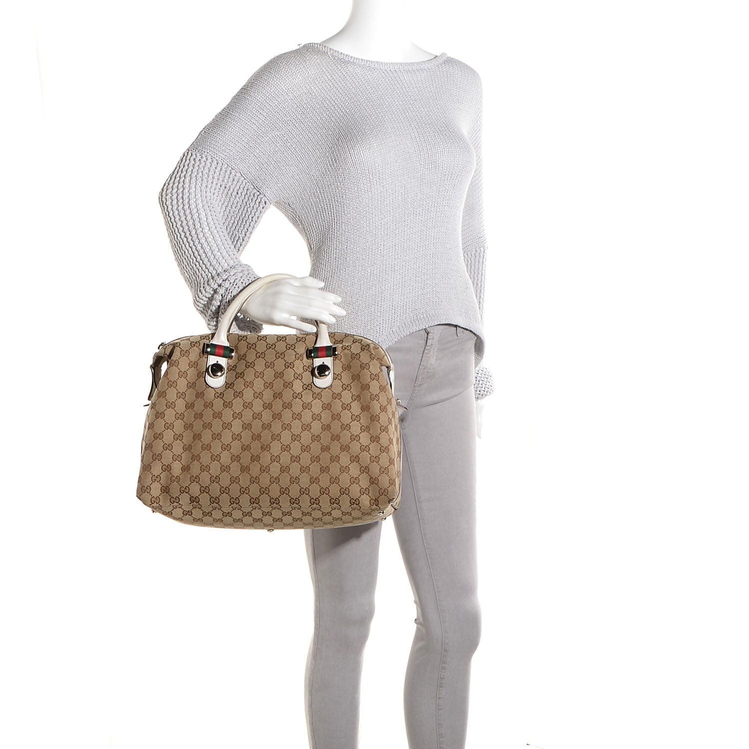 Gucci Monogram Match Ball Boston Off White 2 of 7