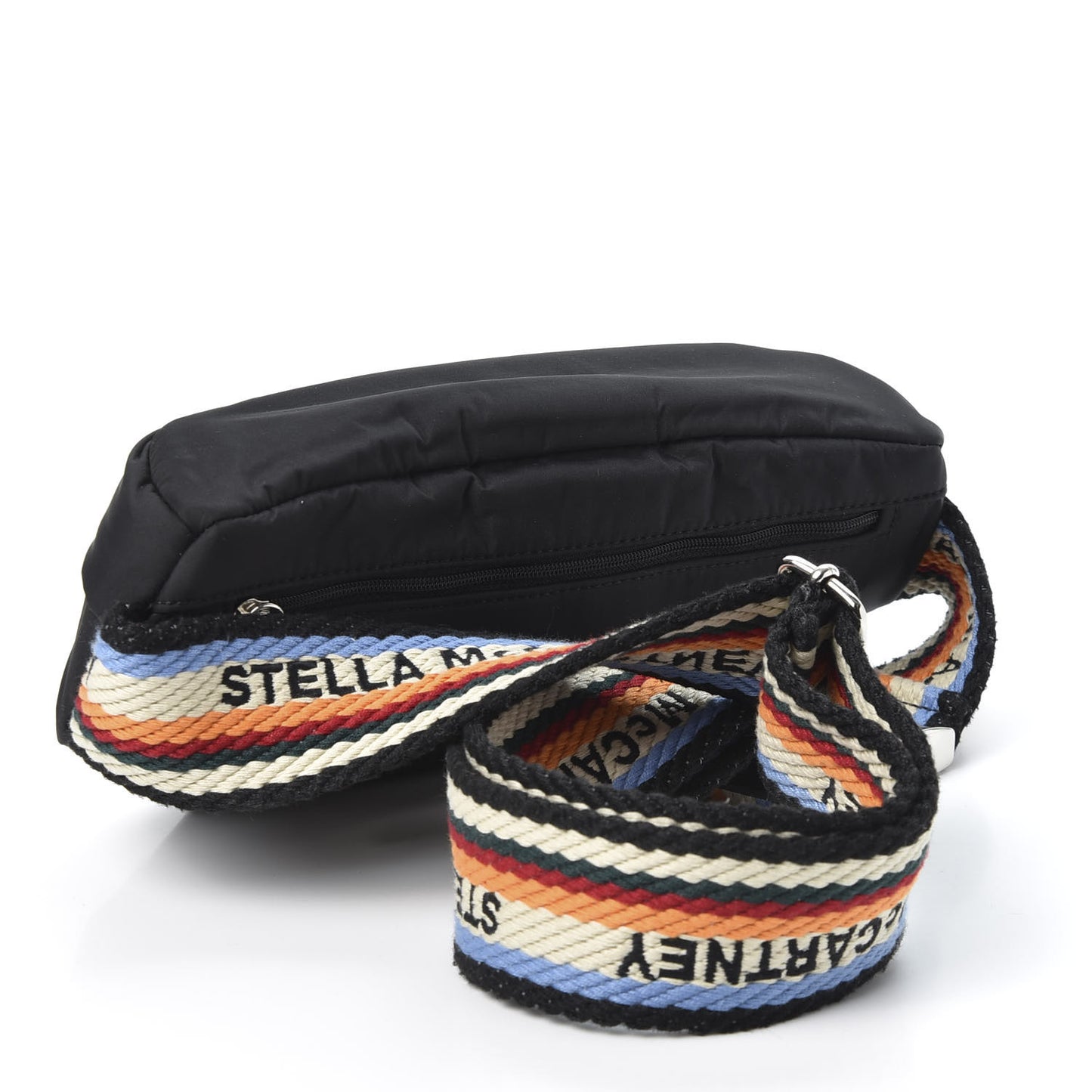 Eco Padded Nylon Logo Falabella Bum Bag Black Multicolor
