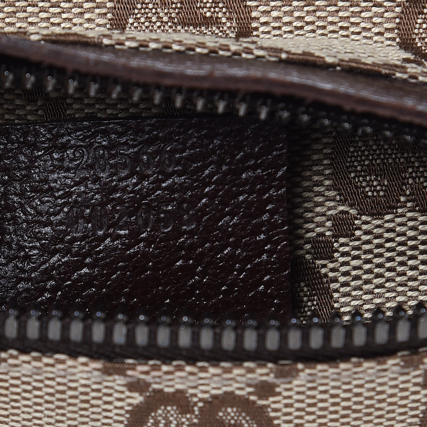 GG Monogram Double Pocket Belt Bag Dark Brown