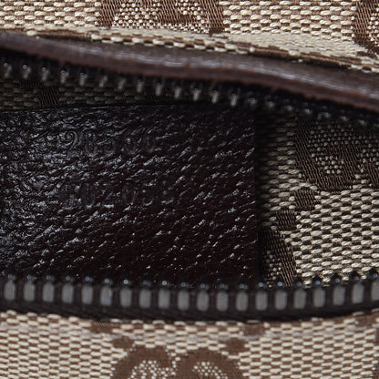 Gucci GG Monogram Double Pocket Belt Bag Dark Brown 6 of 9