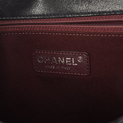 Chanel Iridescent Calfskin Quilted New Medium Gentle Boy Flap Black 6 of 10