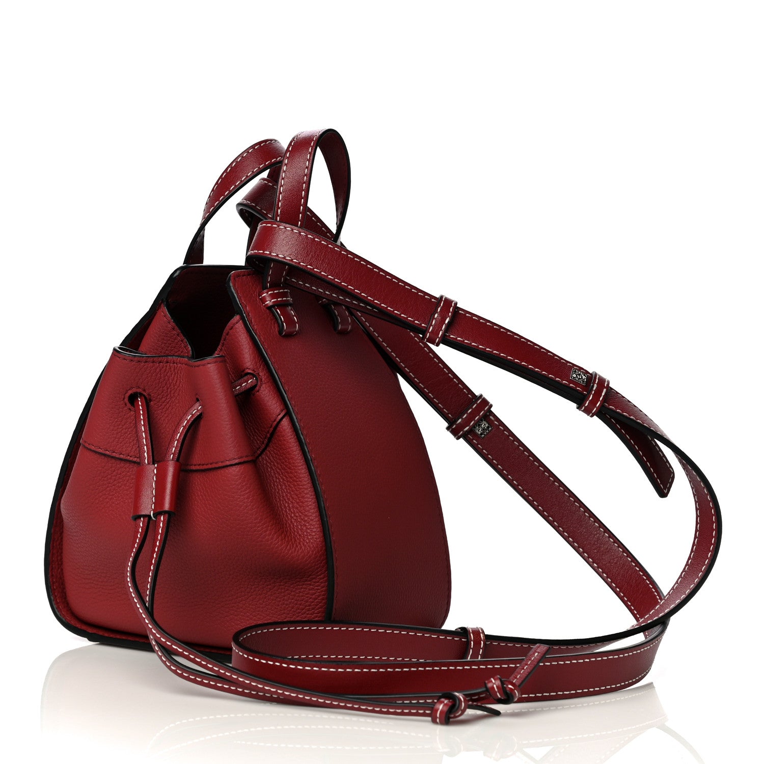 Loewe Calfskin Mini Hammock Shoulder Bag Dark Red 3 of 9