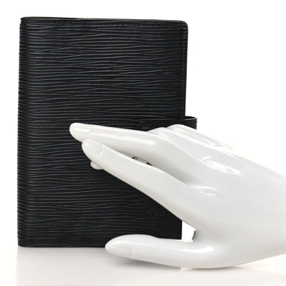 Louis Vuitton Epi Small Ring Agenda Cover Black 2 of 6