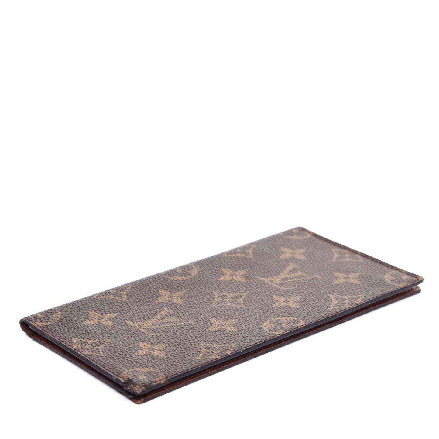 Monogram Checkbook Holder Case Wallet