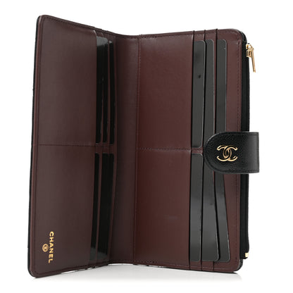 Chanel Caviar Quilted Long Zipped Wallet Black 5 of 9