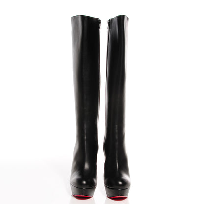 Christian Louboutin Calfskin Taclou Botta 140 Knee Boots 38.5 Black 2 of 7