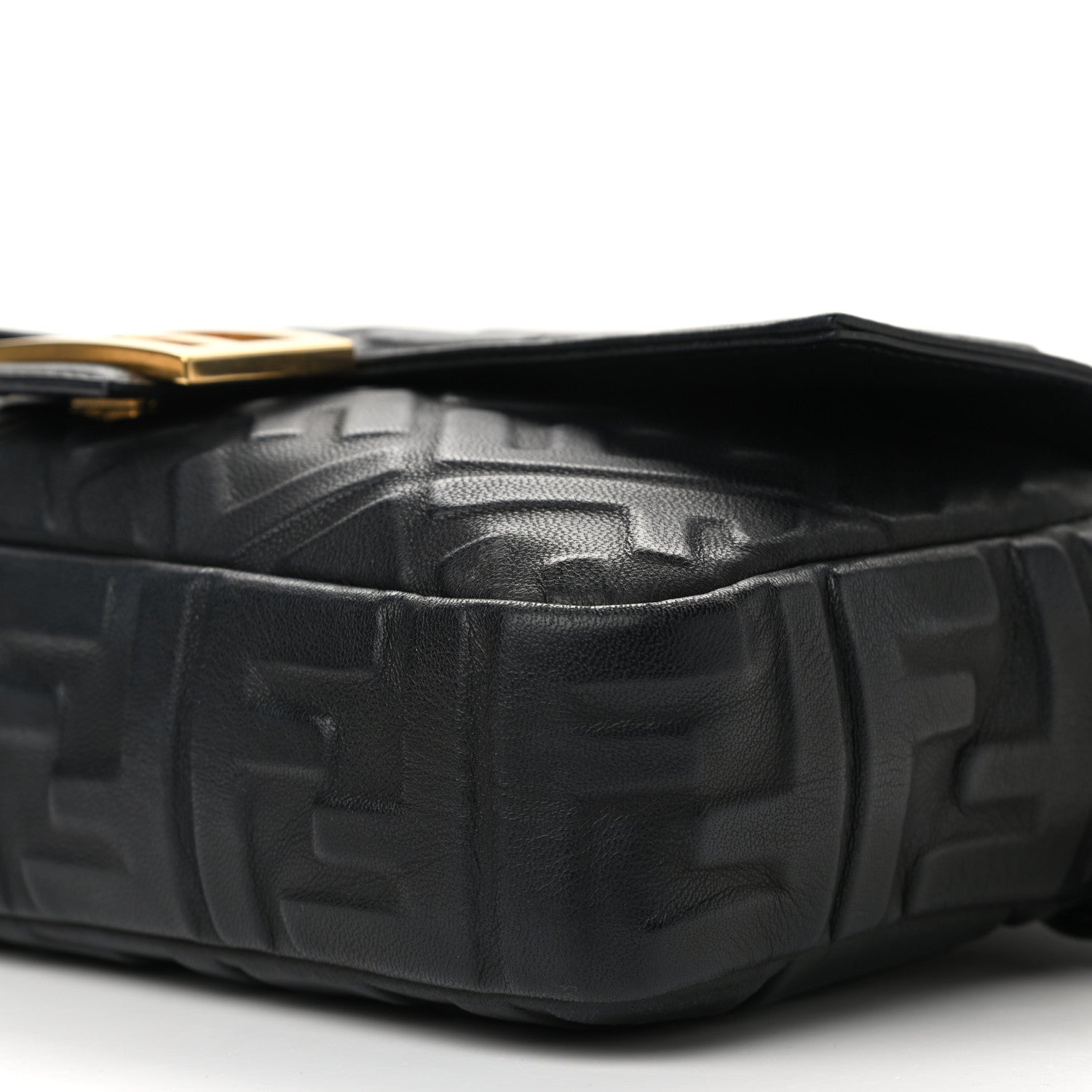 Fendi Nappa FF 1974 Embossed Baguette Black 9 of 9