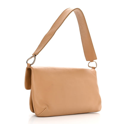 Chanel Lambskin Mademoiselle Chocolate Bar Shoulder Bag Beige 3 of 16