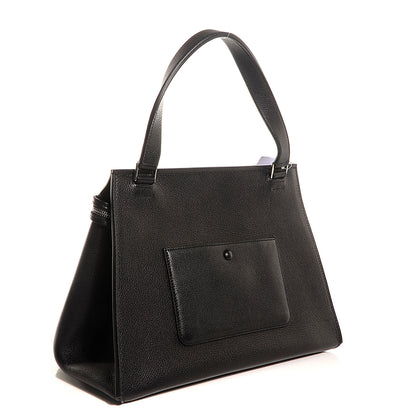 Celine Grained Calfskin Small Edge Shoulder Bag Black 3 of 10