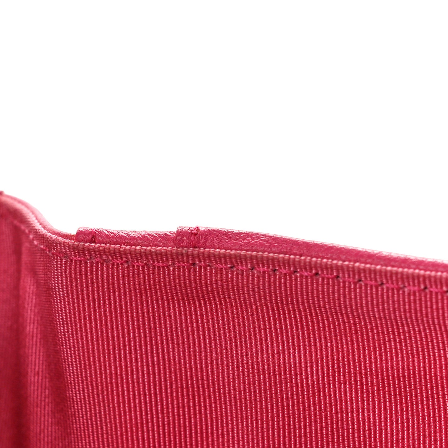 Lambskin Quilted Large Flap Wallet Fuchsia