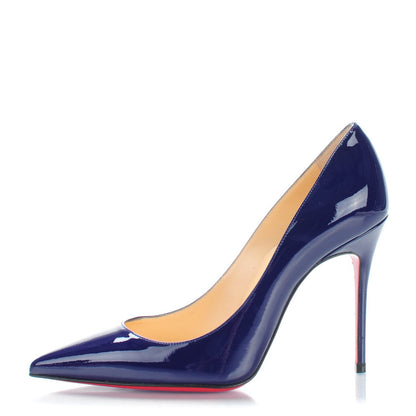 Christian Louboutin Patent Decollete 554 100 Pumps 35 Purple Pop 1 of 7