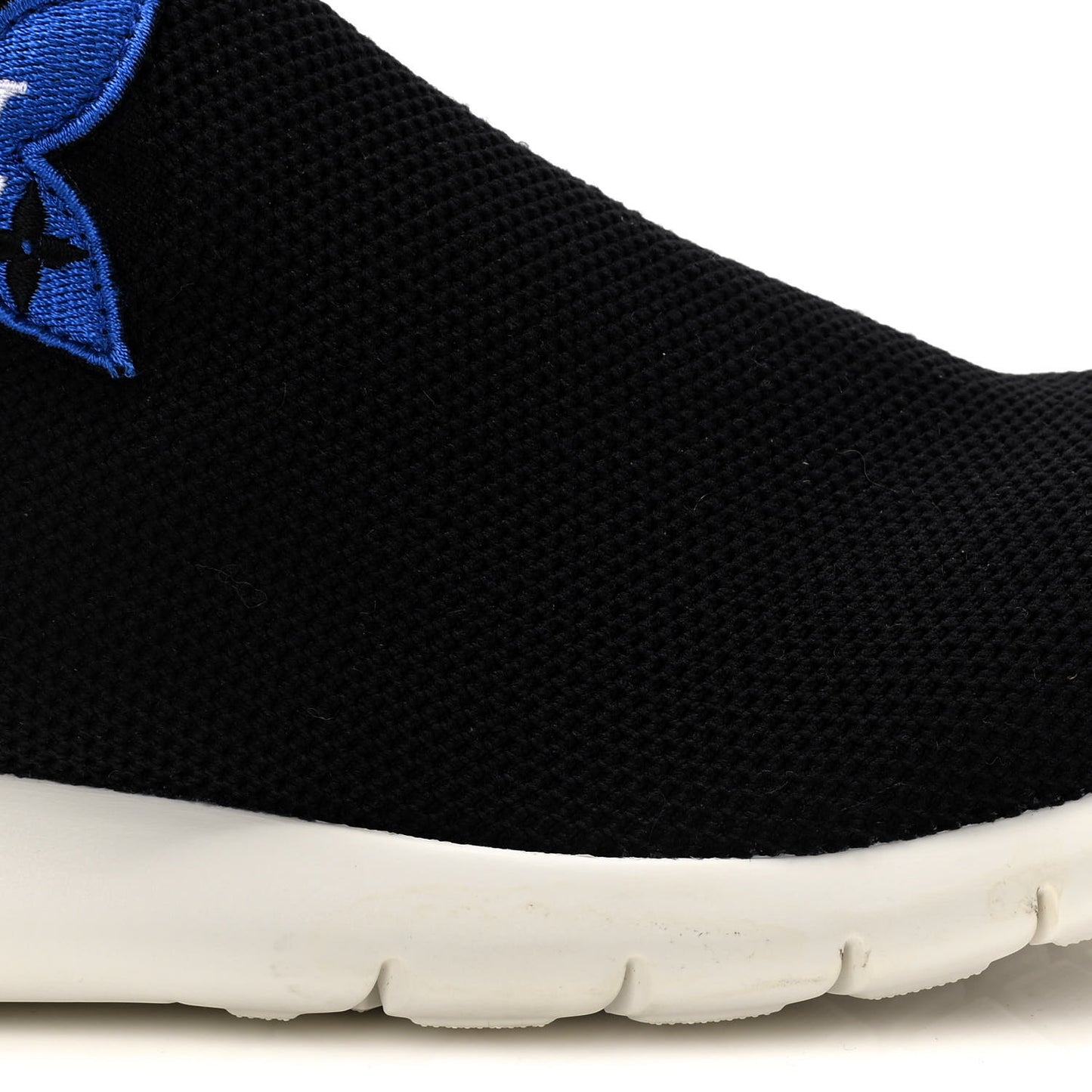 Stretch Fabric LV Black Heart Sock Sneaker 39 Black