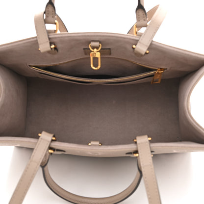 Louis Vuitton Empreinte Monogram Giant Onthego MM Tourterelle Creme 5 of 8